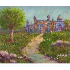 Fahad Ali, 10 x 12 Inch, Oil on Canvas, Cityscape Painting, AC-FAL-027